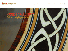 Tablet Screenshot of keepers-guitars.com